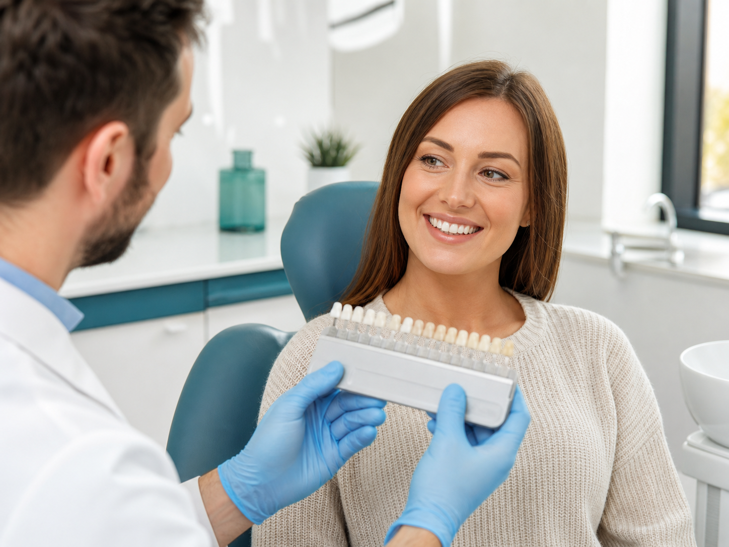 Professional tooth whitening consultation